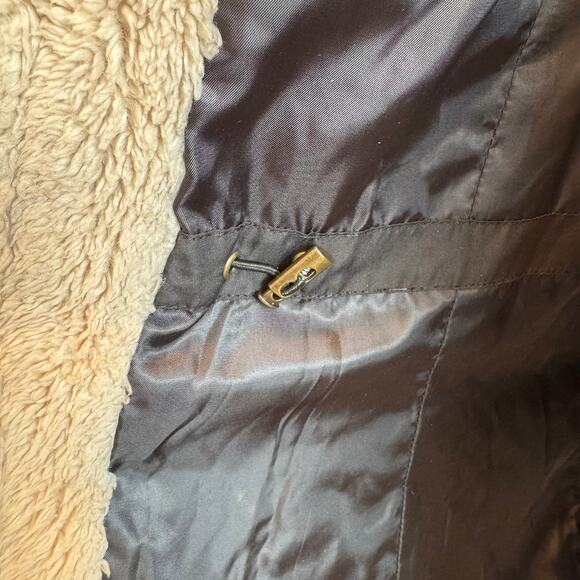 Lauren Ralph Lauren Black Long Down Hooded Quilted Puffer Coat Medium - Picture 7 of 16